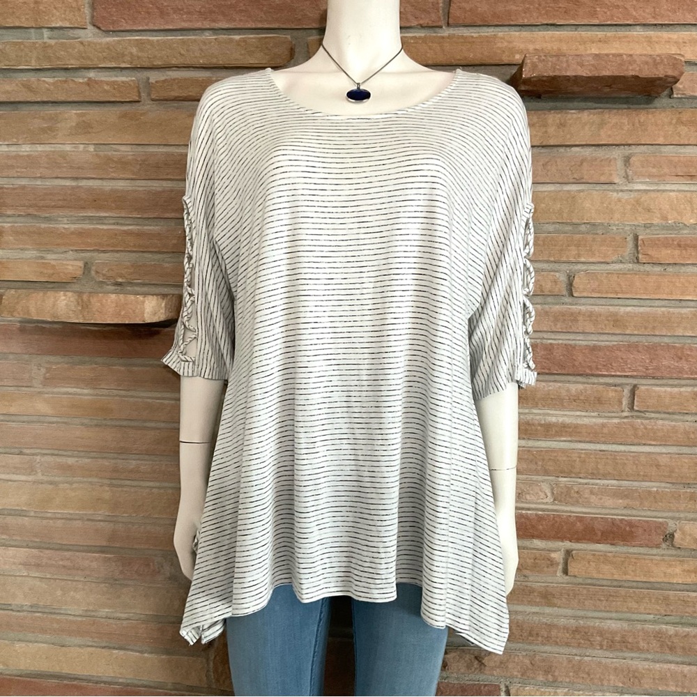 Sea & Anchor Oversized Striped Top